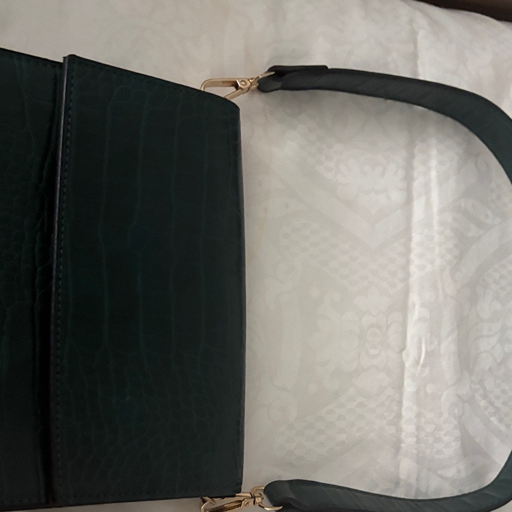 Only Emerald Croc-Pattern Mini Bag - Picture 7 of 7